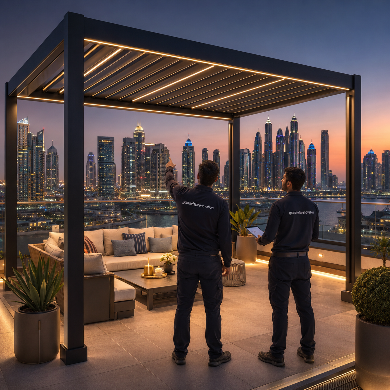 Commercial Pergola Installation Dubai